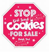 Image result for Girl Scout Cookie Stop Sign