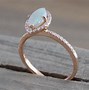 Image result for Rose Gold Fire Opal Ring