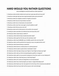 Image result for Hard Would You Rather Questions