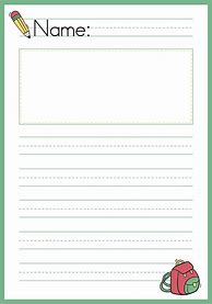 Image result for Letter Writing Paper First Grade
