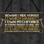 Image result for Funny Horse Signs