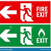 Image result for Emergency Exit Sign Vector