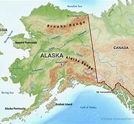 Image result for Geography of Alaska Map. Mountains