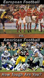 Image result for American Football vs Soccer Memes