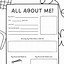 Image result for Good Things About Me Template