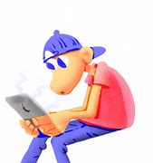 Image result for Kid with iPad Cartoon