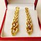 Image result for Gold Rope Chain Earrings