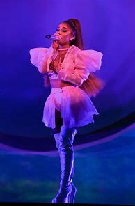 Image result for Ariana Grande Pink Satin Dress