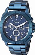 Image result for Fossil Watch Blue Face with Diamond