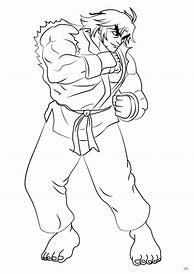 Image result for Street Fighter Ken Coloring Pages