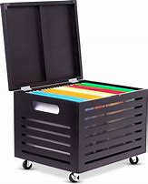 Image result for Rolling File Cart with Locking Lid