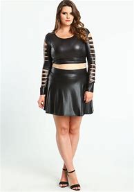 Image result for Fashion Nova Plus Size Leather Skirts