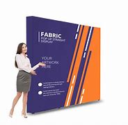 Image result for Fabric Pop Up Straight Display