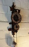 Image result for Antique Wooden Gear Clocks
