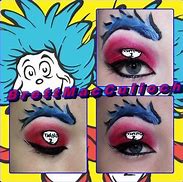 Image result for Thing 1 and Thing 2 Athstetic Makeup