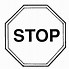 Image result for Stop Sign No Letters