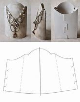 Image result for Necklace Display Stand Template A4 Size with Measurement