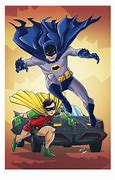 Image result for Batman and Robin in Batmobile Cartoon