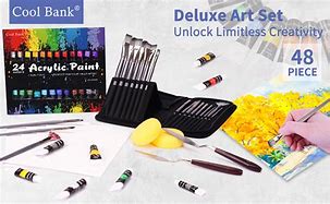 Image result for Acrylic Paint Set with Case