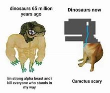 Image result for Crushed by Dinosaur Meme