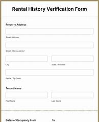Image result for Rental History Contract