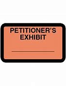 Image result for Government Exhibit Sticker Actual Size