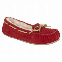 Image result for Red Moccasin Slippers