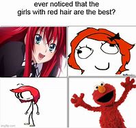 Image result for Red Hair and Pronouns Meme