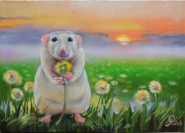 Image result for Cute Mice Paintings