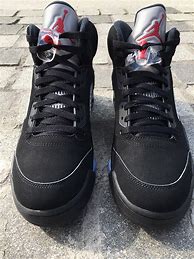 Image result for Jordan 5s Black
