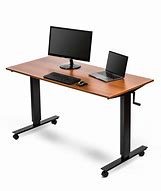 Image result for Crank Adjustable Stand Up Desk