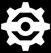 Image result for Gear Icon White On Black Background
