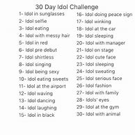 Image result for 30 Idol Challenge