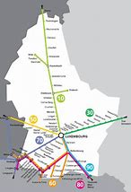 Image result for Luxembourg Train Map