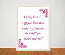 Image result for Free Printable Baby Girl Poems