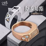 Image result for Titanium Self-Defense Ring with Hidden Knife