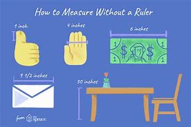 Image result for How to Measure Inches without a Ruler
