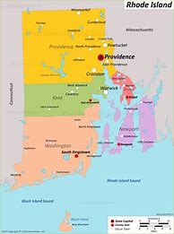 Image result for Map of Rhode Island with Cities