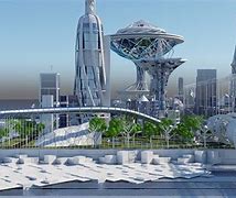 Image result for Futuristic-Looking City