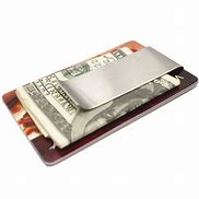 Image result for Stainless Steel Money Clip Credit Card Holder