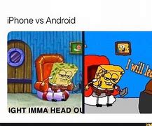 Image result for Spongebob Android vs Apple Meme