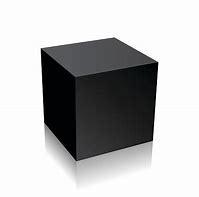 Image result for Picture of a 3D Black Cube