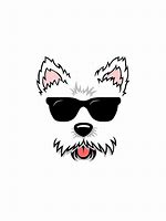 Image result for Westie with Sunglasses Emoji