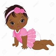 Image result for Brown Baby Girl Clip Art