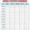 Image result for Activity Schedule Template Word