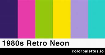 Image result for 1980s Color Palette