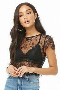 Image result for Forever 21 Lace Dress Black Gown
