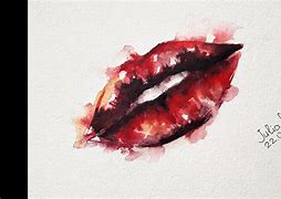 Image result for Watercolor Lips