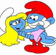 Image result for Papa Smurf Smurfette