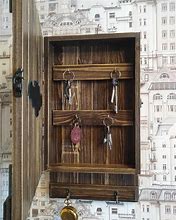 Image result for Large Wood Key Cabinet